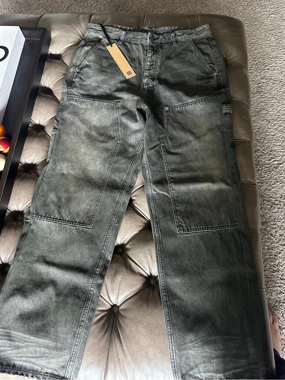 Ksubi Olive Green Washed Utility Pants
